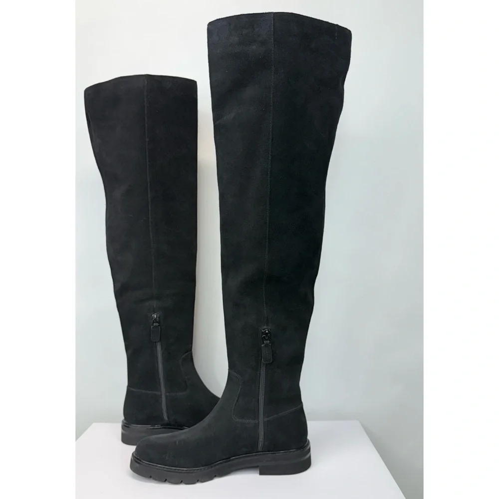 New Stuart Weitzman Chicago Suede Over The Knee Boots Sz US 7
